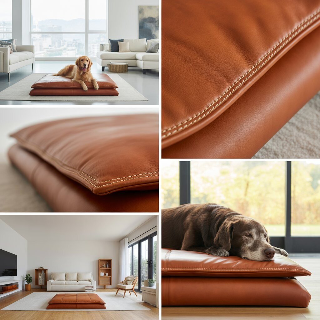 Le Bed Orthopedic Leather Dog Bed Review (USA): The Luxury No-Launder Bed Your Dog Actually Deserves