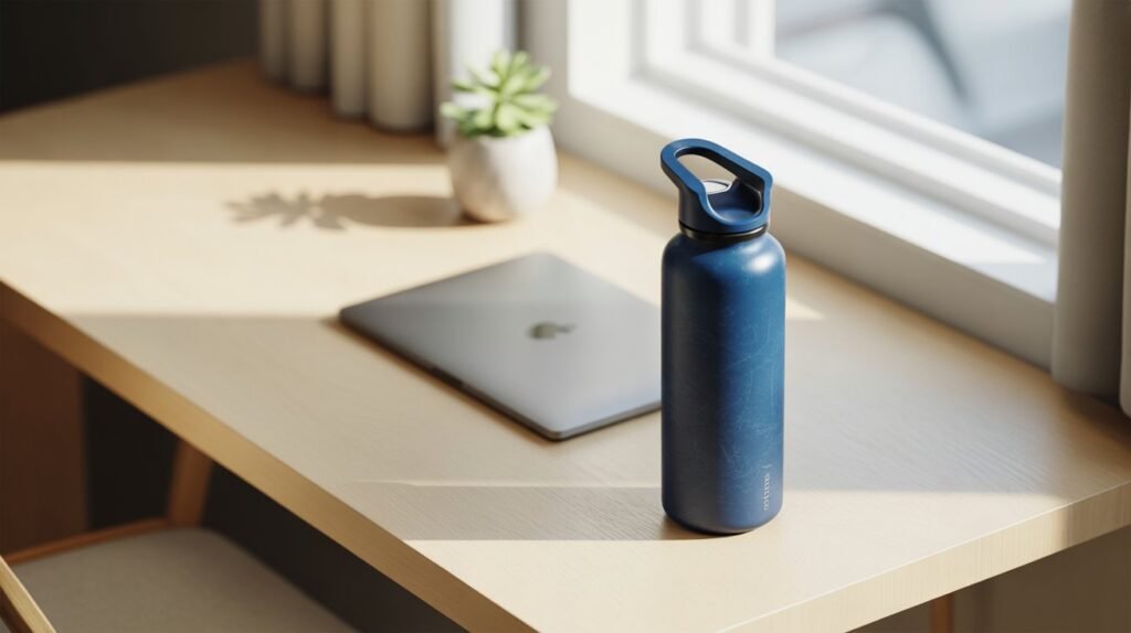 Owala FreeSip 24 oz Denim Blue insulated water bottle review 2026 for travel and beginners