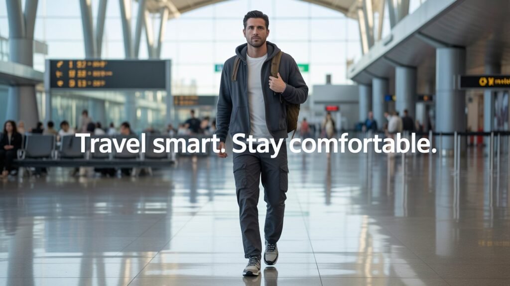 Comfortable airport outfits for men travel style 2026 airport outfit ideas for men comfortable travel clothes summer 2026 style