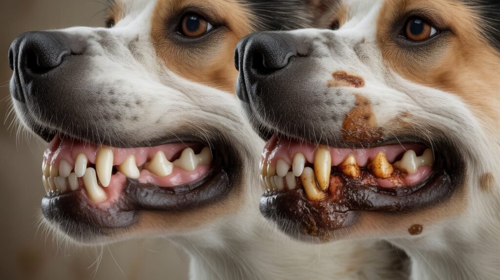 Dog dental powder for plaque removal and fresh breath