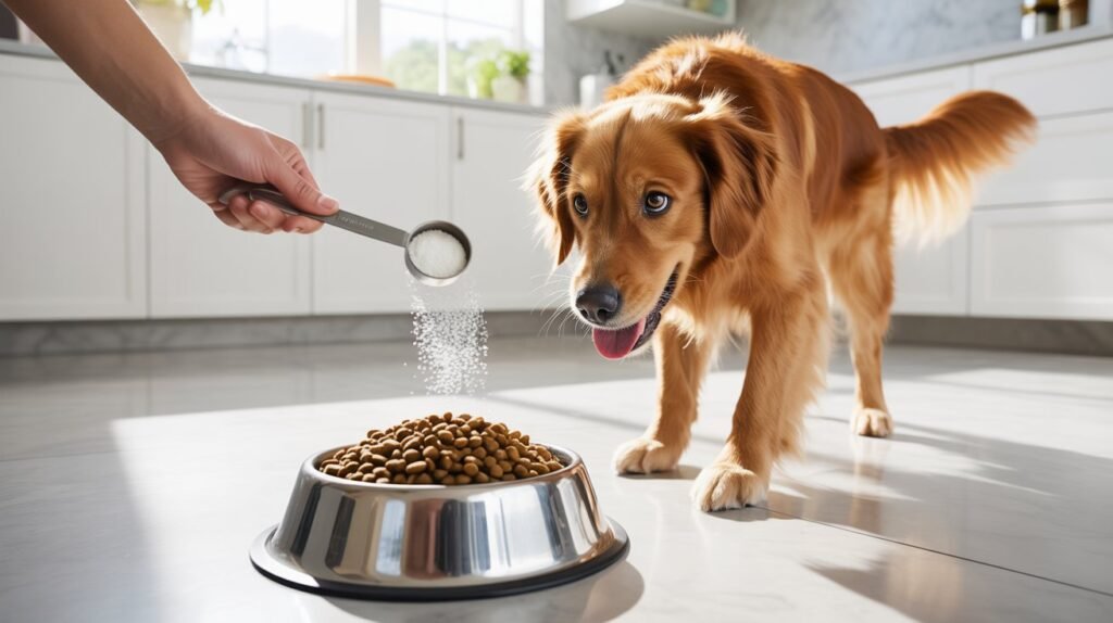 Daily multivitamin powder for senior dog overall health