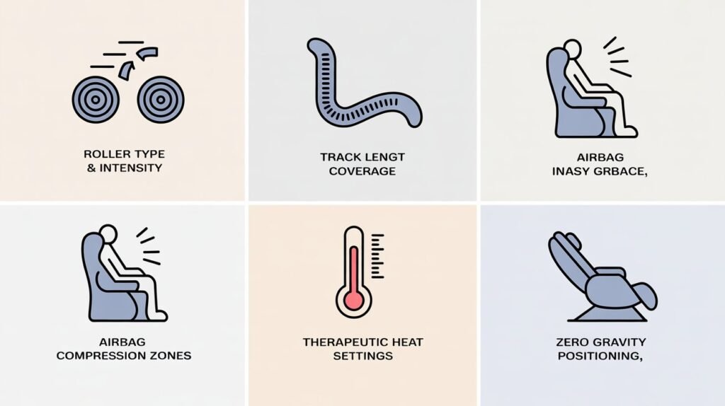 massage chair buying guide key features infographic