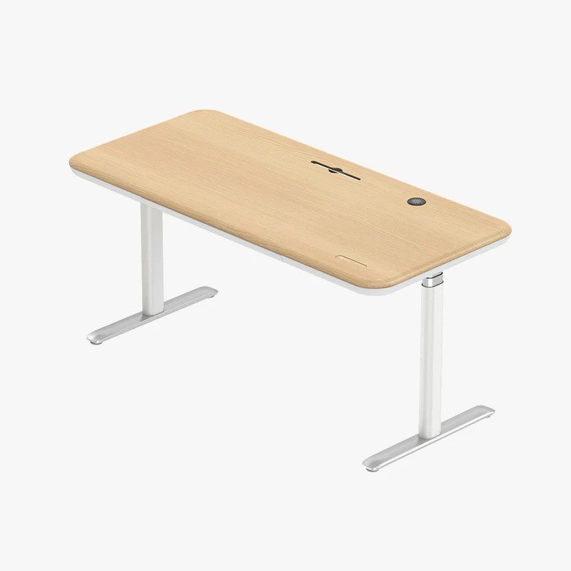 Lunar ergonomic standing desk adjustable height workstation for home office setup with modern design and back pain relief support