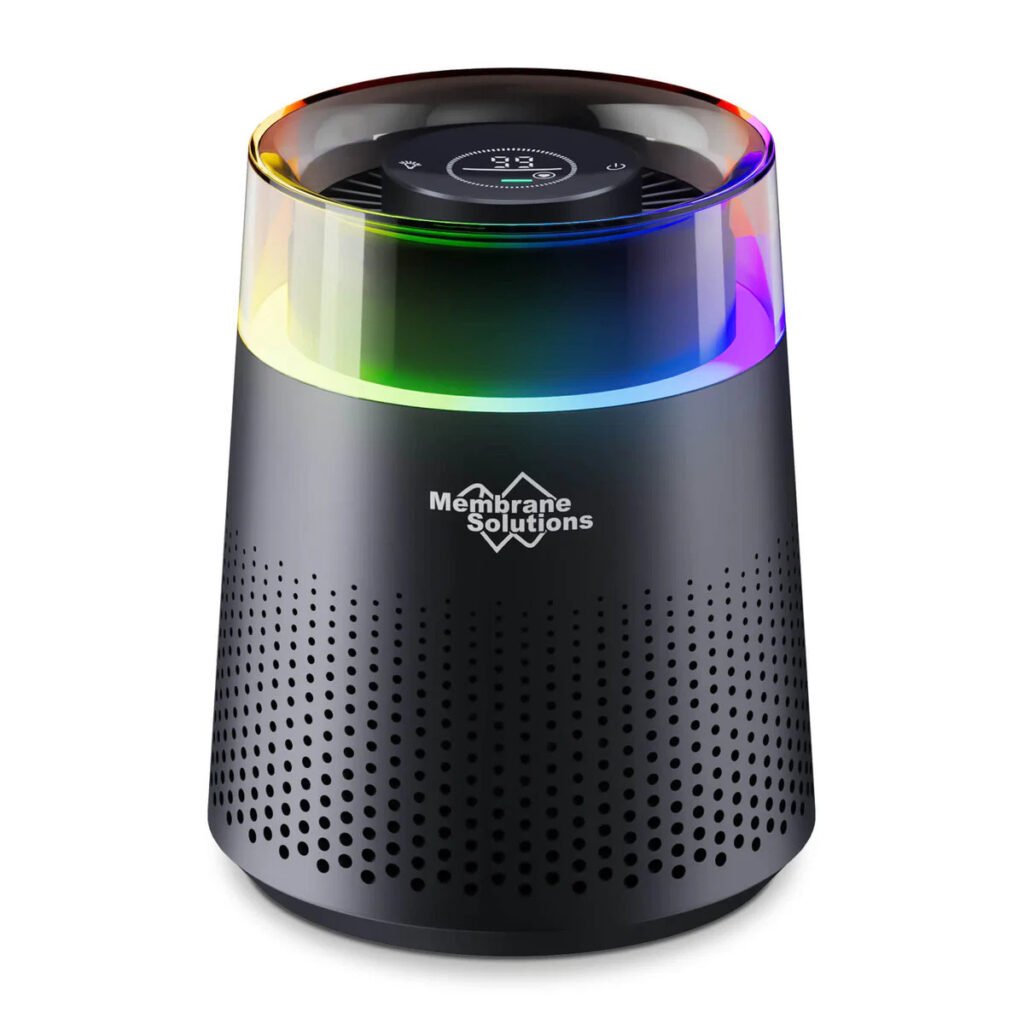 MSB5 H13 true HEPA air purifier for small rooms bedroom and office with ultra quiet 20dB sleep mode and colorful night light