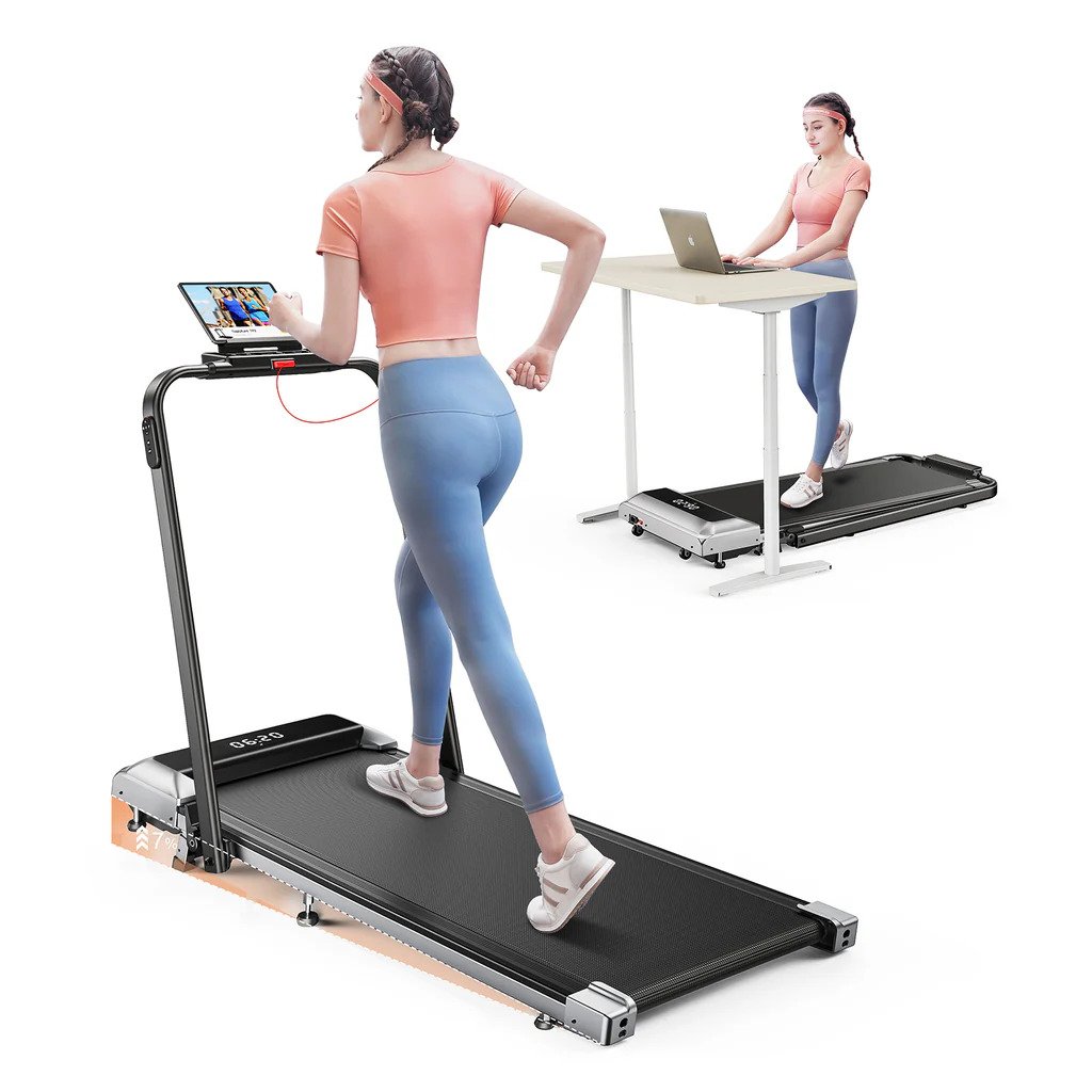 Toputure TP2 walk and run treadmill for home office fitness and small space workouts