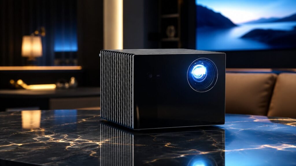 Valerion official website showcasing premium 4K RGB laser home theater projectors and flagship VisionMaster series.