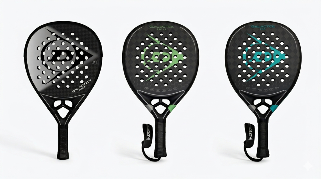 Dunlop Galactica Pro Nisse 2026 padel racket featuring artistic design with carbon frame for power and control