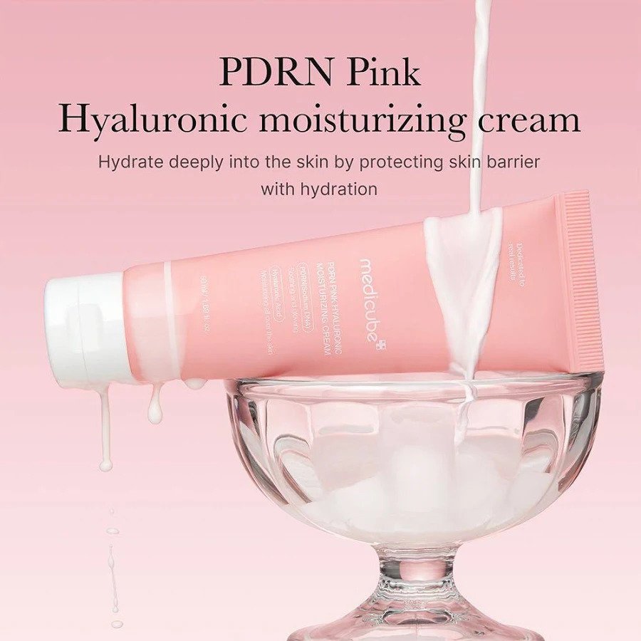 Medicube PDRN Pink Peptide Cream anti-aging Korean moisturizer for hydration and skin elasticity