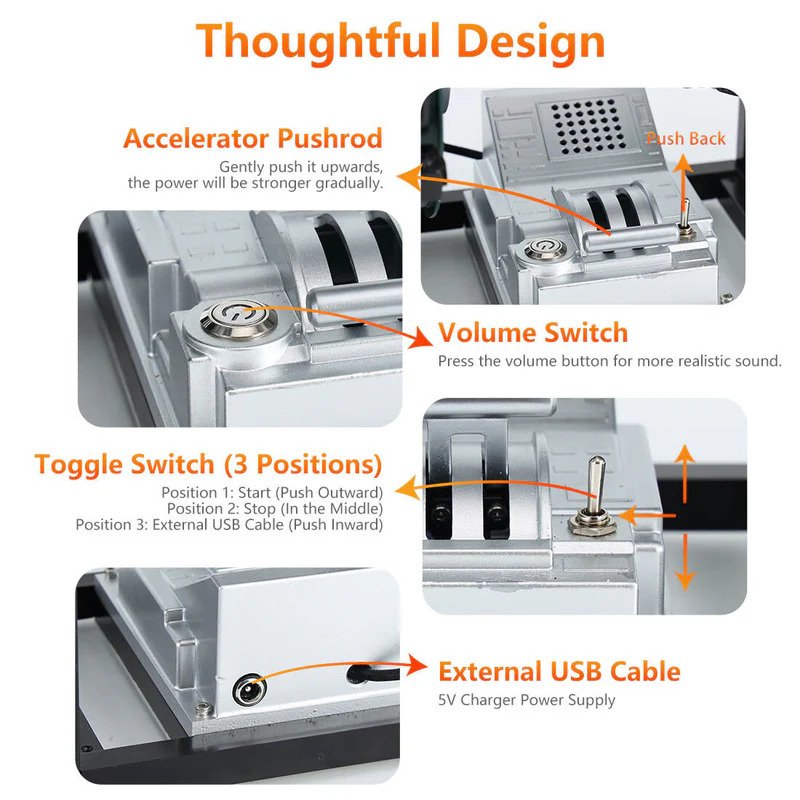 Close-up of turbofan engine model kit showing thoughtful design with precision engineered metal parts and realistic mechanical detailing