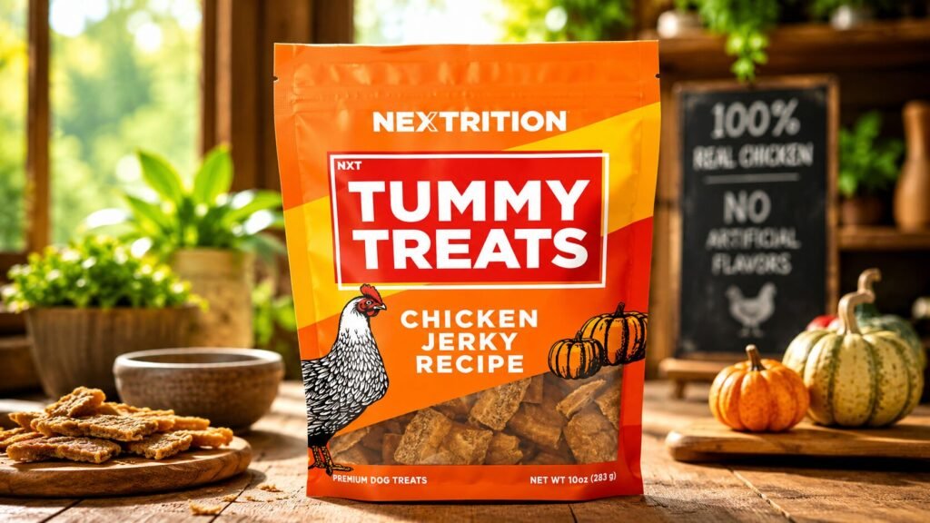 Chicken Tummy Treats for dogs made with natural ingredients to support healthy digestion and gut health