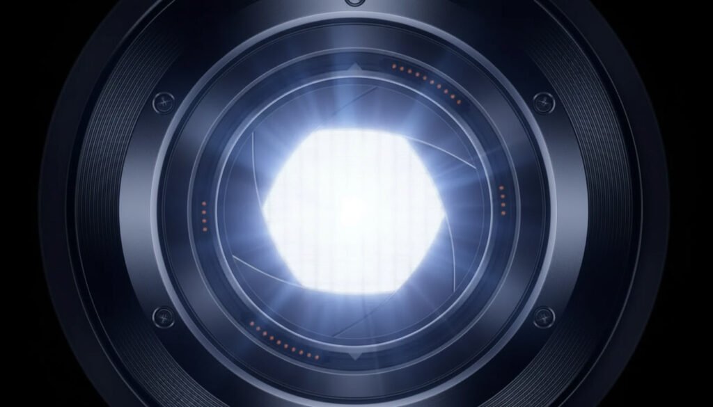DLP projector demonstrating native contrast and mechanical iris control for improved shadow detail and bright highlight balance in dark scenes.
