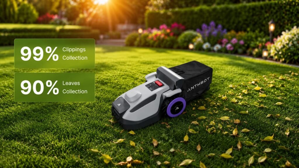 ANTHBOT N Series robot lawn mower delivering a neat and precise grass cutting finish on a green lawn