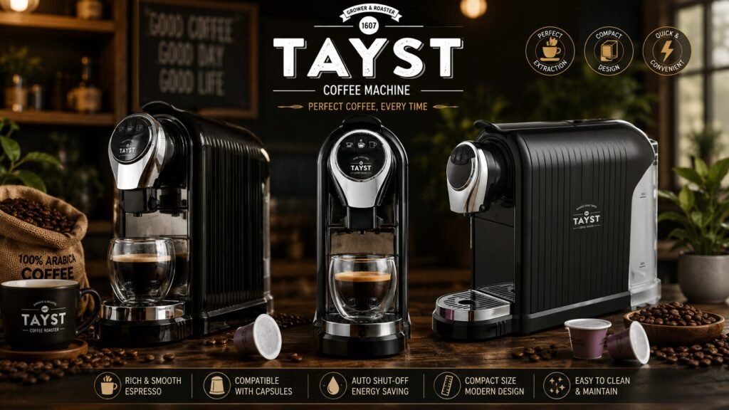 Espresso machine compatible with Nespresso OriginalLine capsules for rich espresso and crema at home.
