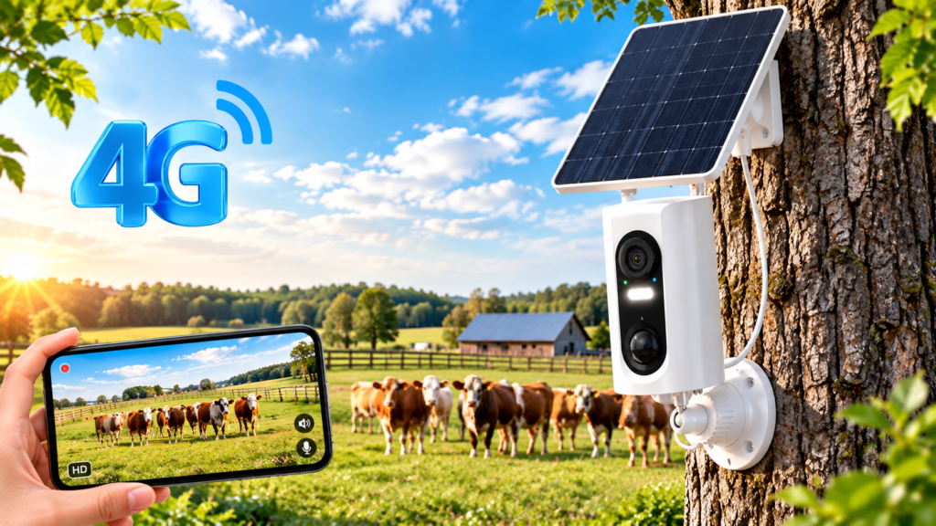 ANRAN G3M3 4G LTE solar camera with motion detection and night vision features